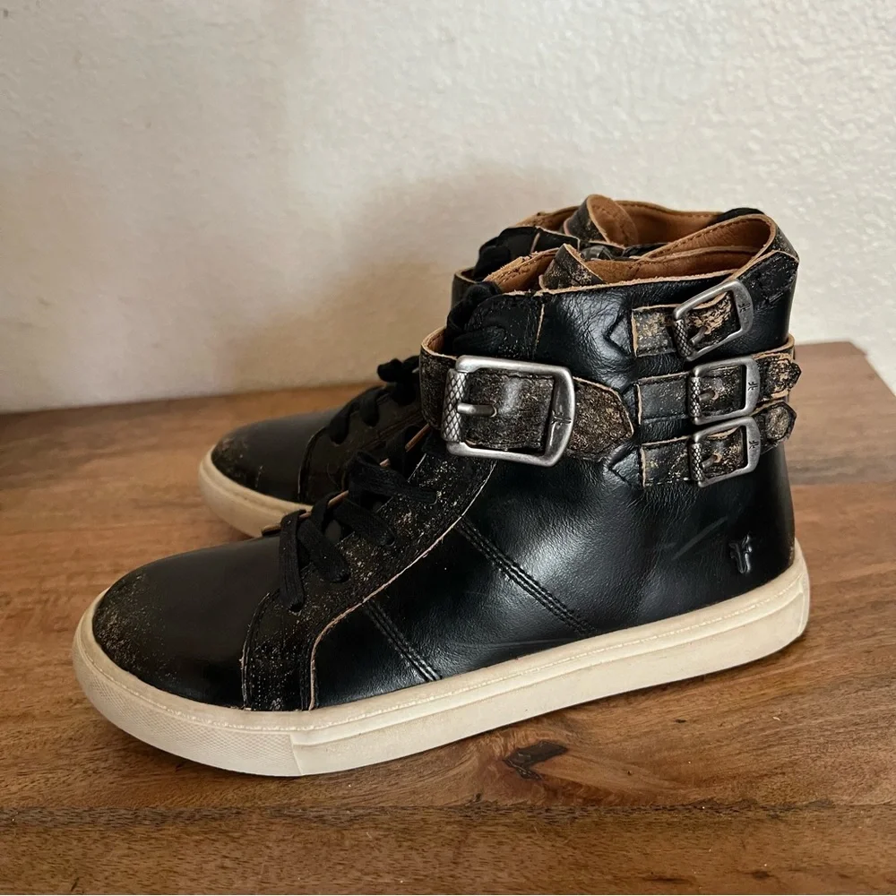 Frye Unisex-Child Dylan Strap Sneaker Size 2